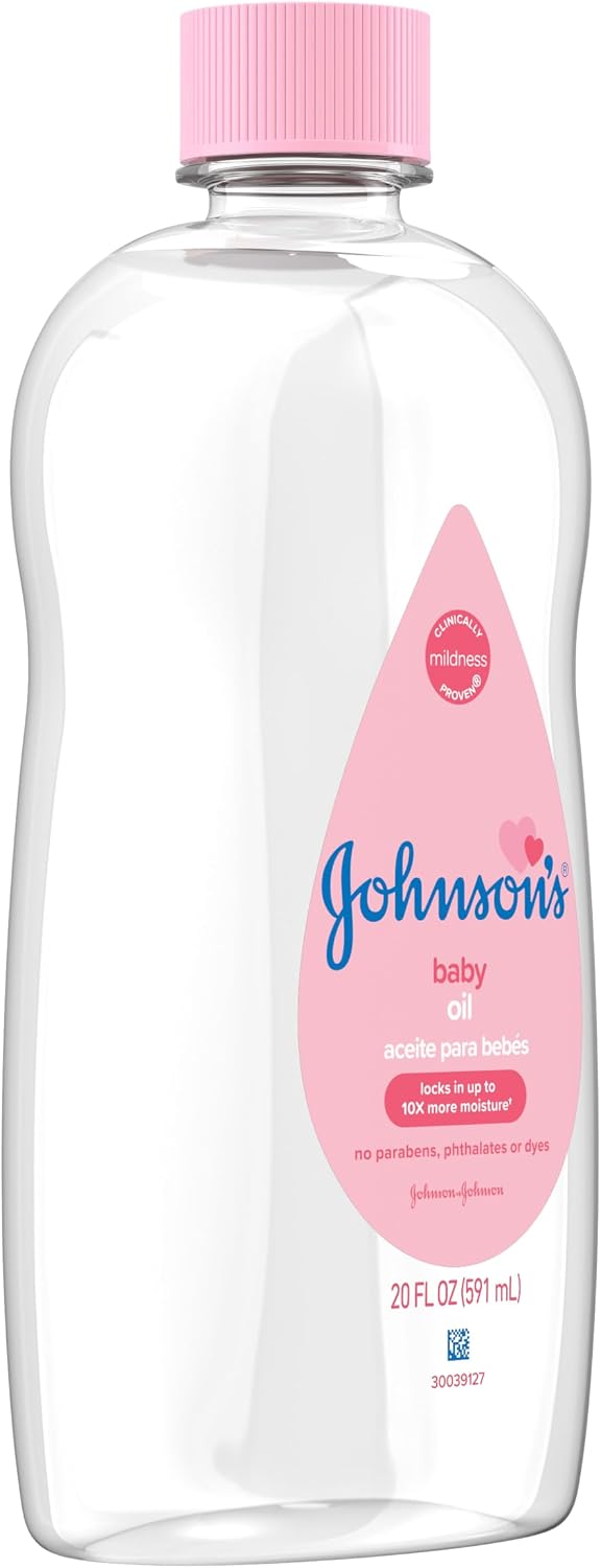 Johnson's Baby Oil, Pure Mineral Oil, Original Scent, 20 fl. oz