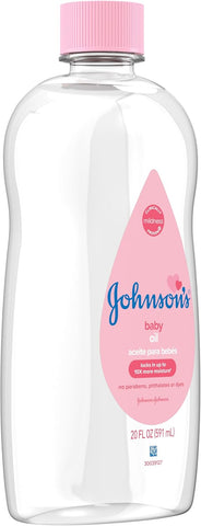 Johnson's Baby Oil, Pure Mineral Oil, Original Scent, 20 fl. oz