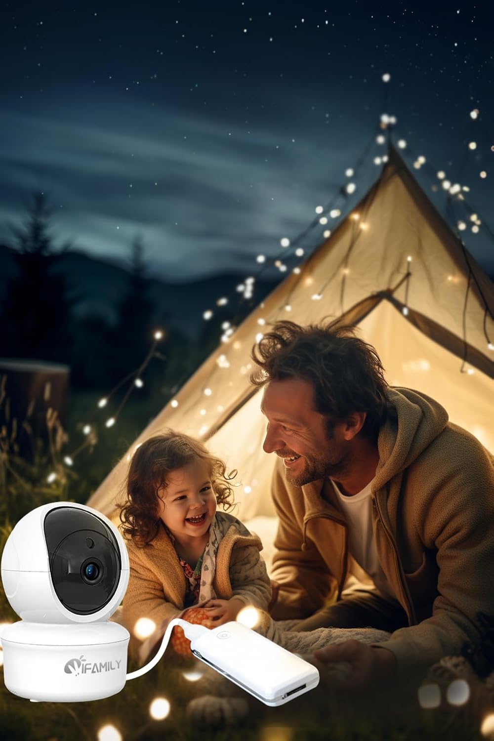 iFamily 5"Split Screen Baby Monitor with 2 Cameras and Audio n Night Vision