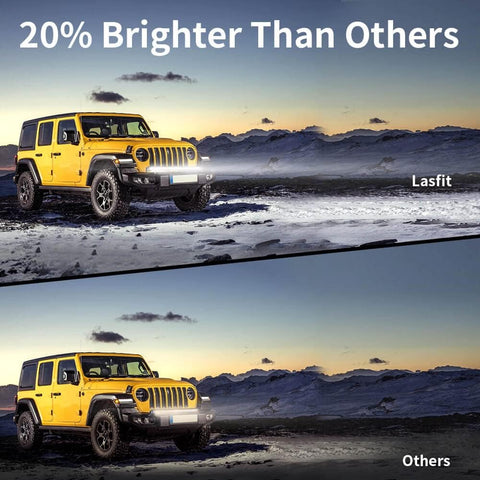 LASFIT 22 inch LED Light Bar, Slim Single Row, Spot Flood Combo Beam, IP67 Waterproof Front Bumper Grille Bar for 4Runner Tacoma Tundra Crosstrek GX LX UTV SxS Marine Boat