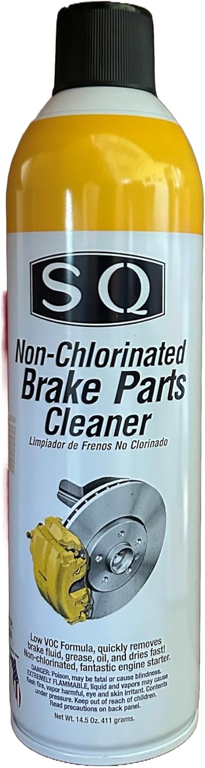 SQ Brake Cleaner Non Chlorinated, 24 Pack, 14.5 OZ per can.