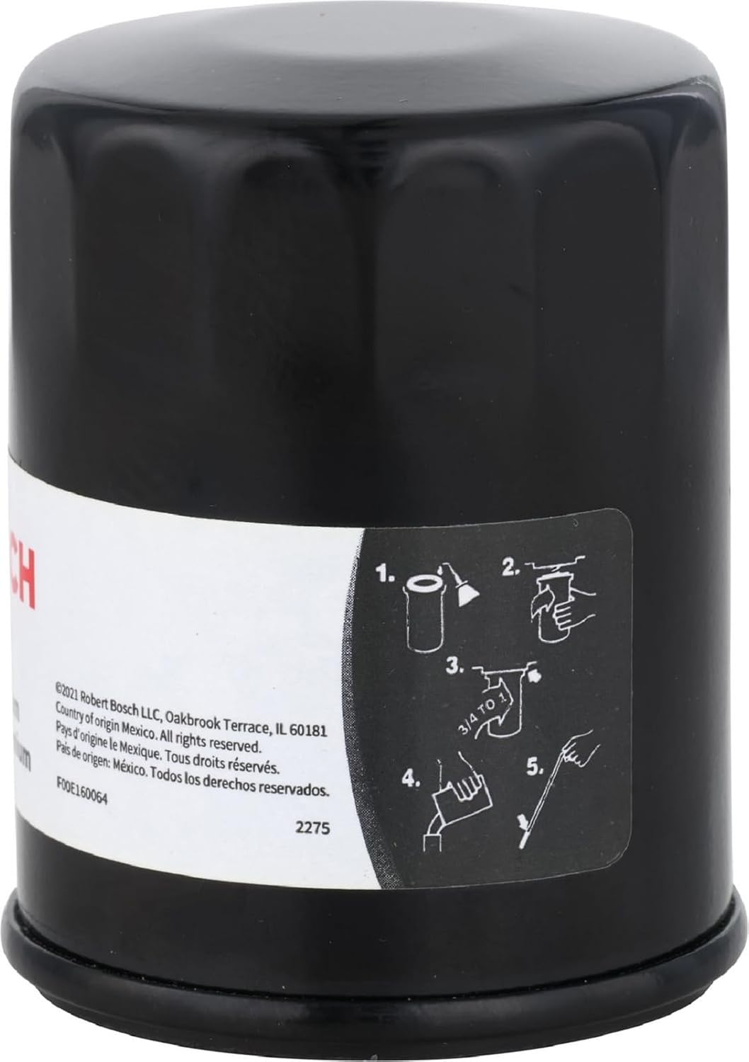 BOSCH 3323 Premium Engine Oil Filter With FILTECH Filtration Technology