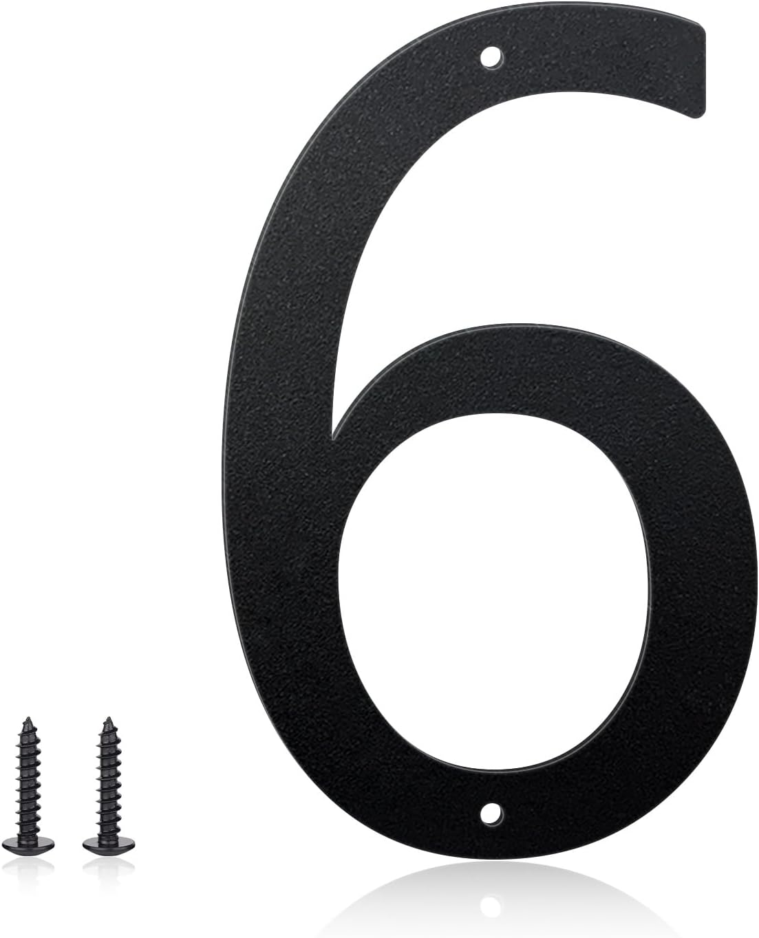 20 Inch House Numbers and Metal Letters for Outdoor Signs, House Numbers for Outside, Aluminum Address Letters and Numbers for Door, Mailbox, Garden, Perfect for Home or Office (Number 6)
