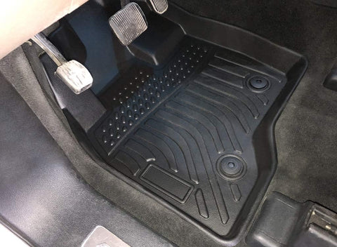 Heavy Duty Floor Mats Replacement for Ford Explorer 7 Seat 2015 2019 Protection Liners Custom Fit Waterproof Durable Odorless Carpet All Weather black