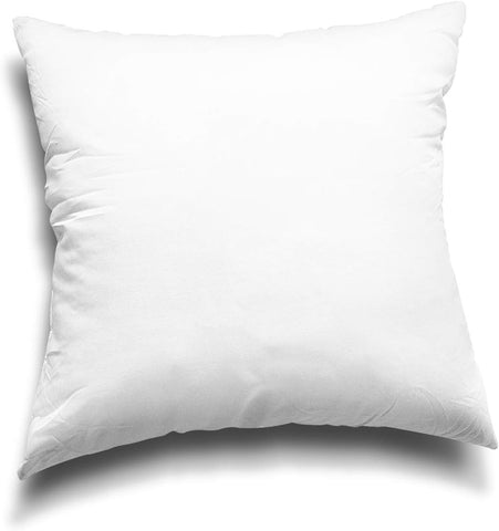 EDOW Throw Pillow Inserts, Set of 4 Lightweight Down Alternative Polyester Pillow, Couch Cushion, Sham Stuffer, Machine Washable. (White, 16x16)