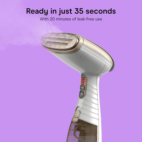 Conair Steamer for Clothes & Upholstery, Handheld, 3 Attachments, White