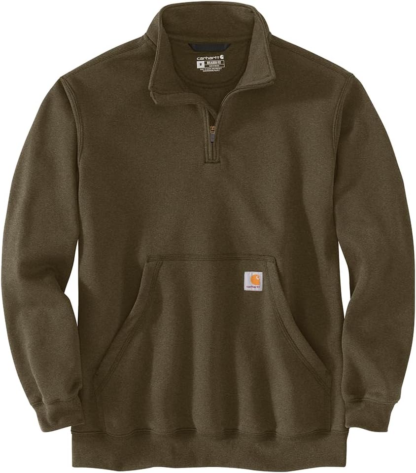 Carhartt Men's Marquette 1/4-Zip Mock-Neck Sweatshirt