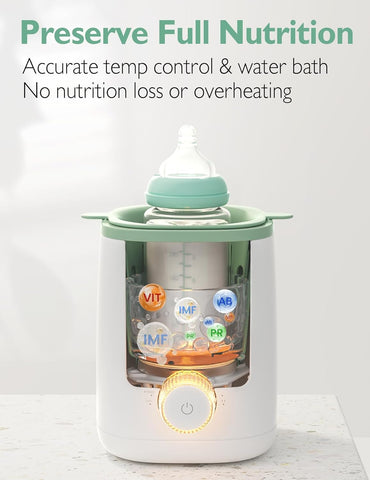 Momcozy Baby Bottle Warmer for Breast Milk, Fullest Nutrients Preserved