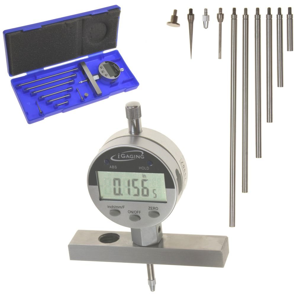 iGaging Digital Electronic Depth Gauge 0-22" Measuring Range