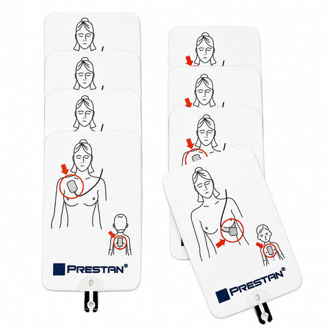 PRESTAN AED Training Pads Adult, UltraTrainer & Trainer Plus, 4-Pack