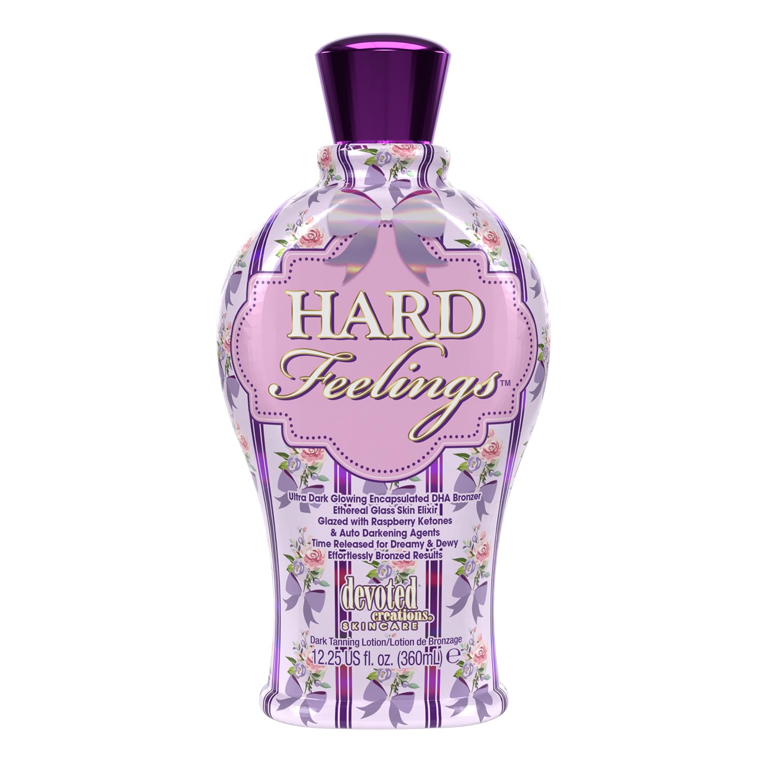 Devoted Creations Hard Feelings - Ultra Dark Glowing Encapsulated DHA Bronzer Dark Tanning Lotion