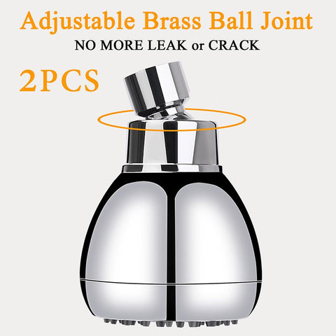 AISOSO Fixed Shower Head High Pressure 2PCS 3 Inch Showerhead Chrome