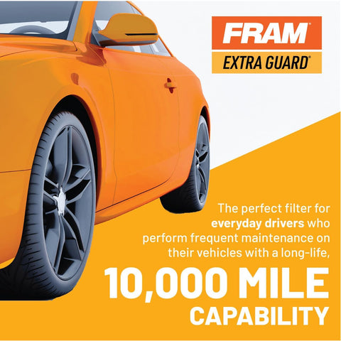 FRAM EG+ PH4967P, 10K Mile Change Automotive Replacement Interval Spin-On Engine Oil Filter for Select Vehicle Models