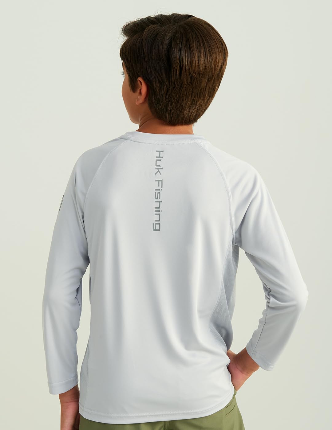 HUK Boys Pursuit Solid Long Sleeve Shirt, Fishing Shirt for Kids