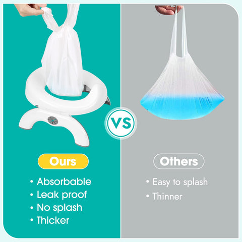 [30 Counts] Disposable Potty Liners Compatible with OXO Tot 2-in-1 Go Potty