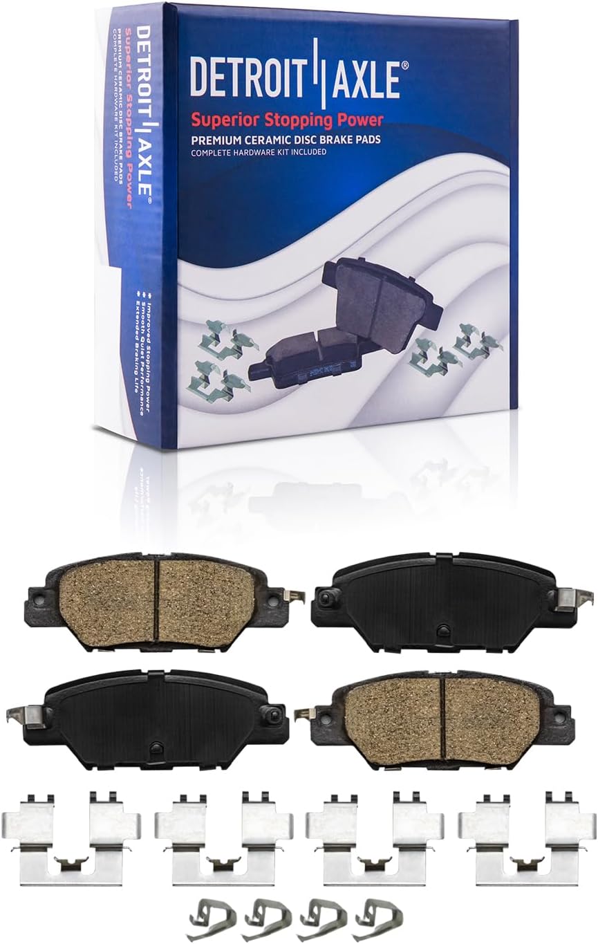 Detroit Axle - REAR Brake Kit for 2016-2023 Mazda CX-5 Disc Brake Rotors