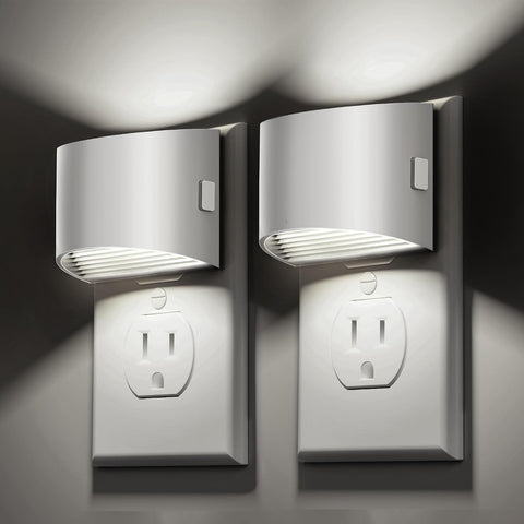 L LOHAS LED Night Lights Plug into Wall, Dimmable Night Light 2 Pack