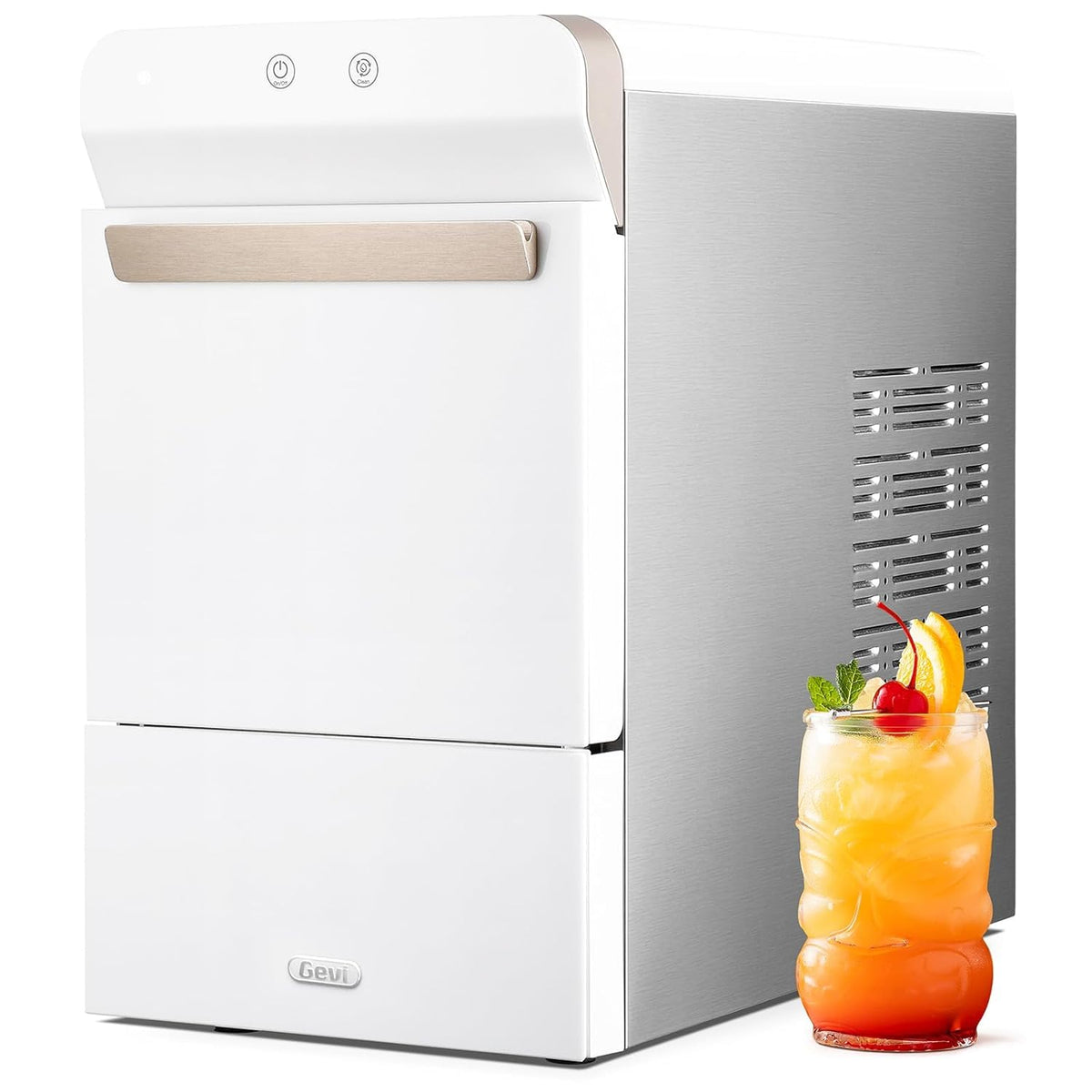Gevi V2.0 Nugget Ice Maker for Home Kitchen Office,38lbs/24H,White