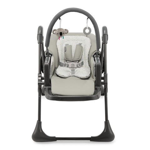Kinderkraft Tummie 2-in-1 High Chair, Gray