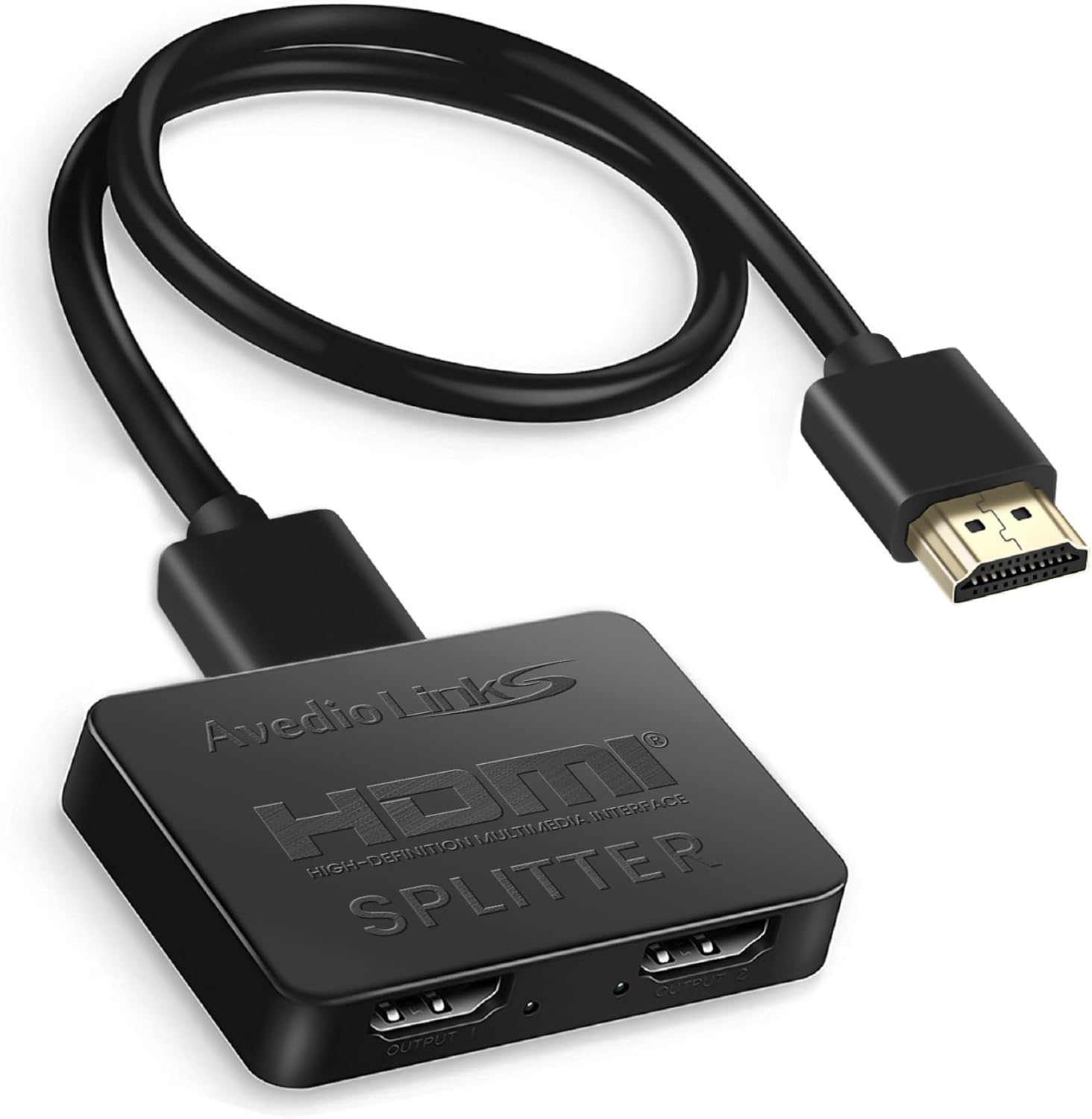 avedio links HDMI Splitter 1 in 2 Out [with 4 Ft Hdmi Cable], Mirror Only