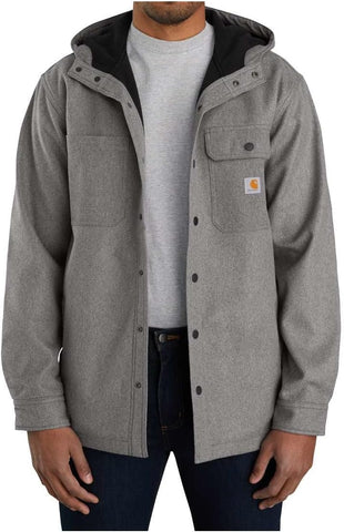 Carhartt Men's Rain Defender Relaxed Fit Heavyweight Hooded Shirt Jac
