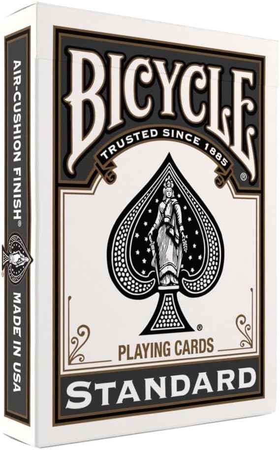Bicycle Black Playing Cards Standard Index Poker Size Classic Deck