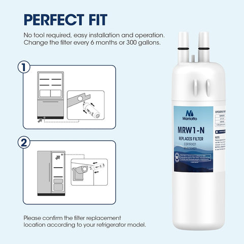 MARRIOTTO EDR1RXD1 Water Filter Compatible with Filter 1,3 Pack