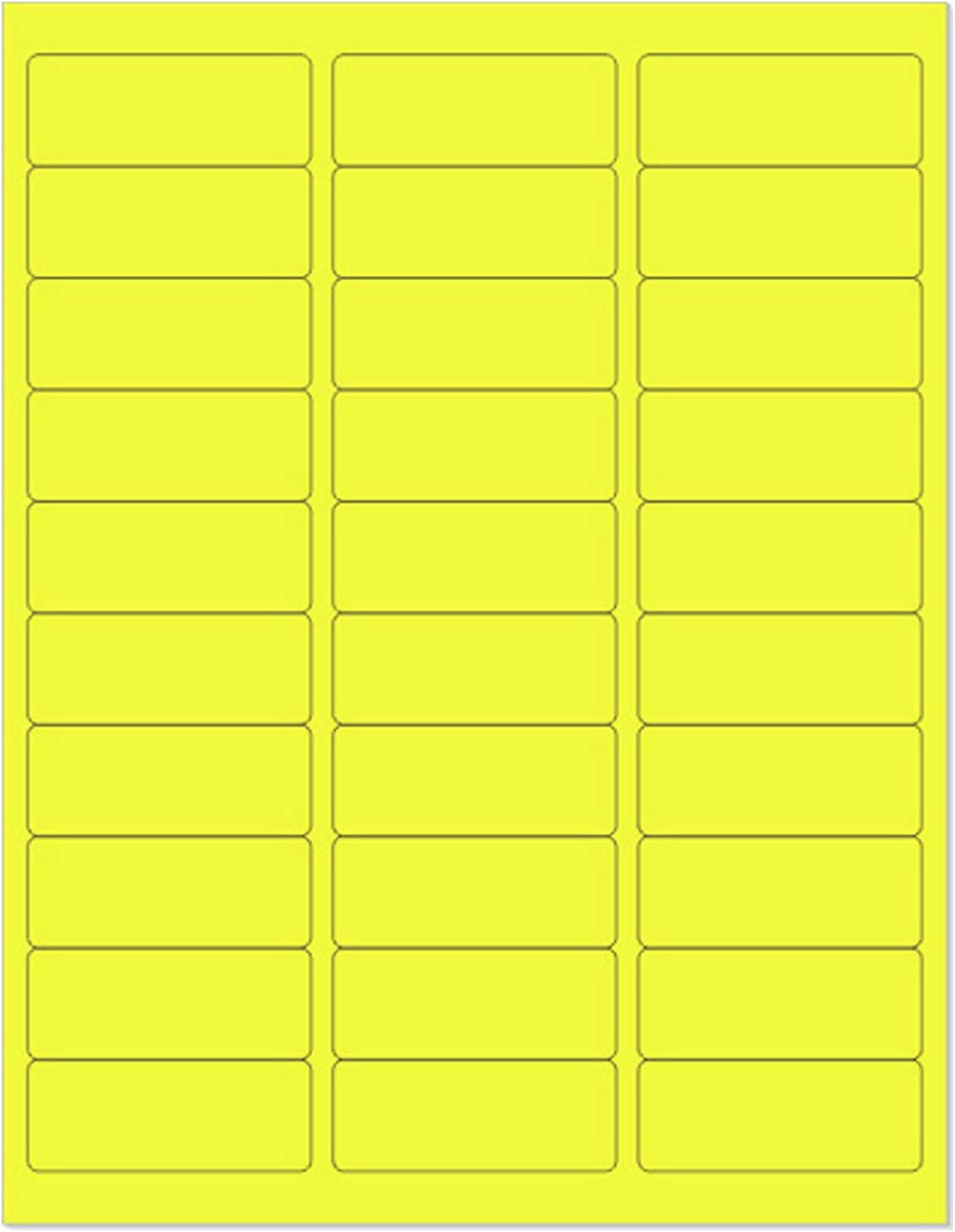 NextDayLabels Orange Labels - 8.5 x 11 | 1 Per Page | 100 Labels