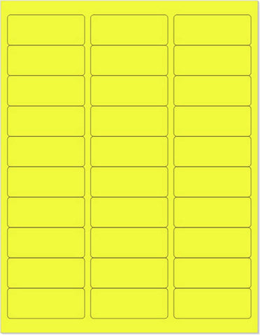 NextDayLabels Orange Labels - 8.5 x 11 | 1 Per Page | 100 Labels