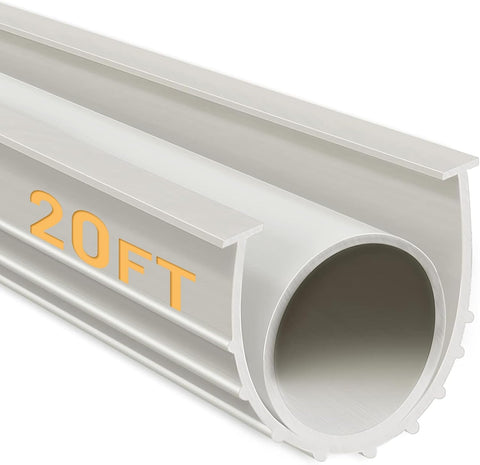 DGSL Garage Door Bottom Seal, 5/16 T-End Rubber Weather Stripping, 20 FT