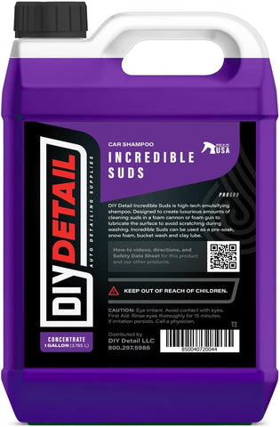 diy detail Incredible Suds T2 Car Wash Soap High Foaming pH Shampoo 128oz