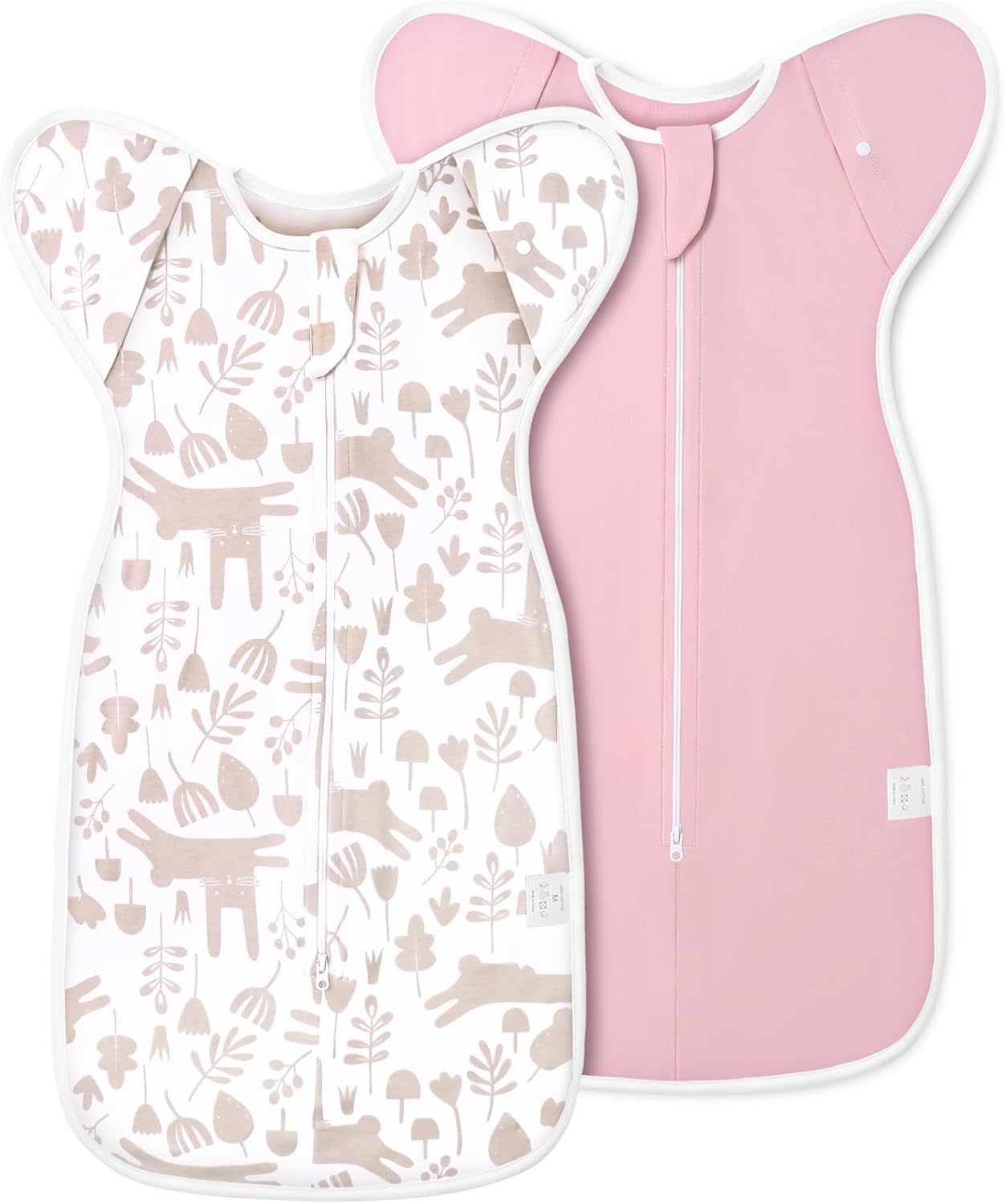 ANYEDDE 2-Pack Newborn Swaddle Sleep Sack, Arms Up Swaddles for Newborns