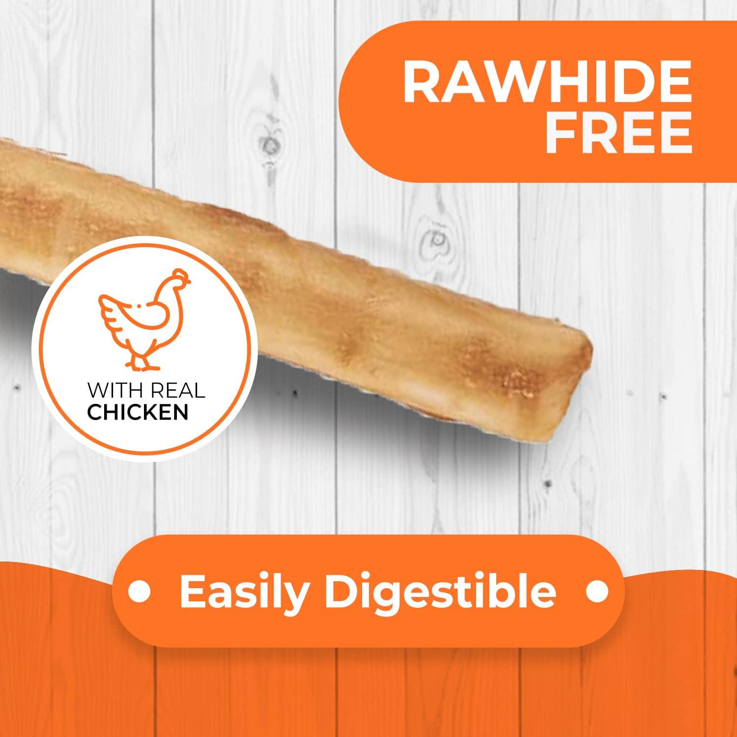Canine Naturals Rawhide Free Chicken Recipe Dog Chews, Sticks, 40 Count
