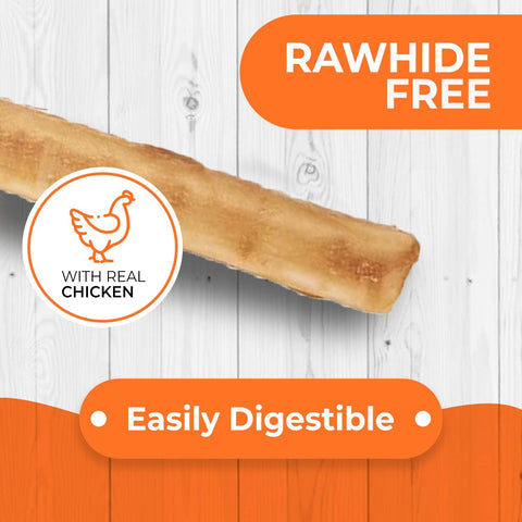 Canine Naturals Rawhide Free Chicken Recipe Dog Chews, Sticks, 40 Count