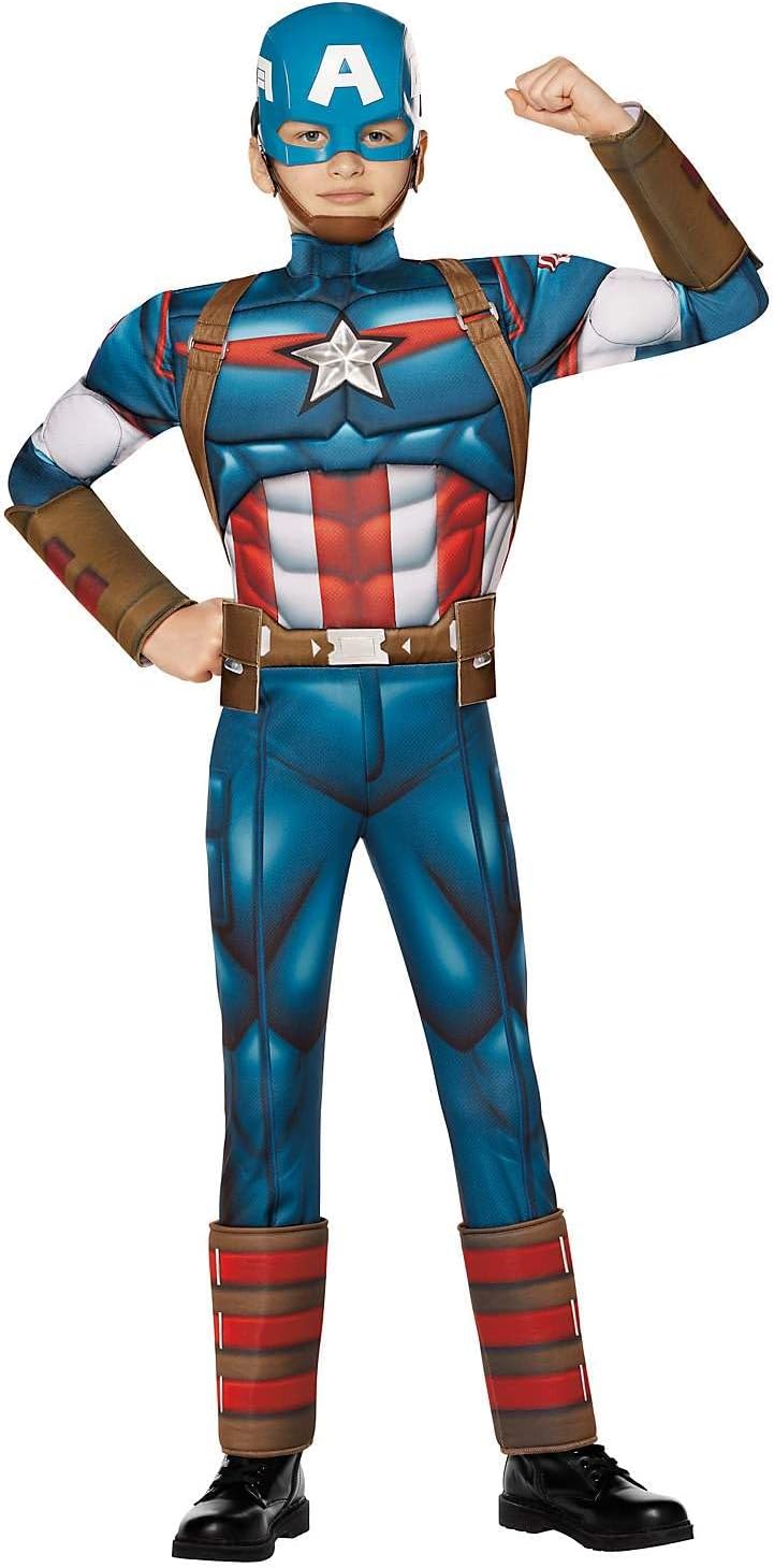 Spirit Halloween Kids Captain America Costume, Officially Licensed, Avengers, Marvel Rivals Superheroes