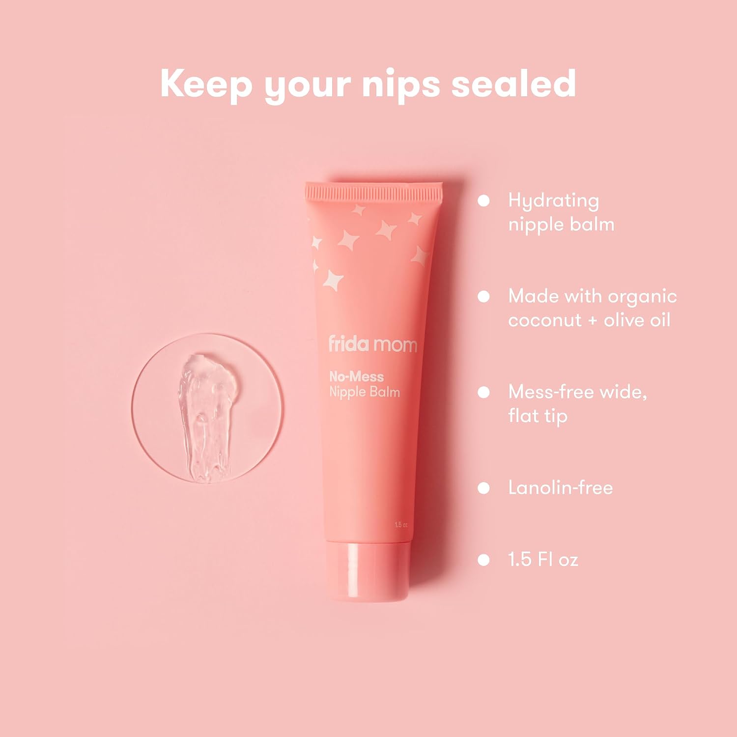 Frida Mom Nipple Cream and Saline Spray Set, Breastfeeding Essentials, 2pc