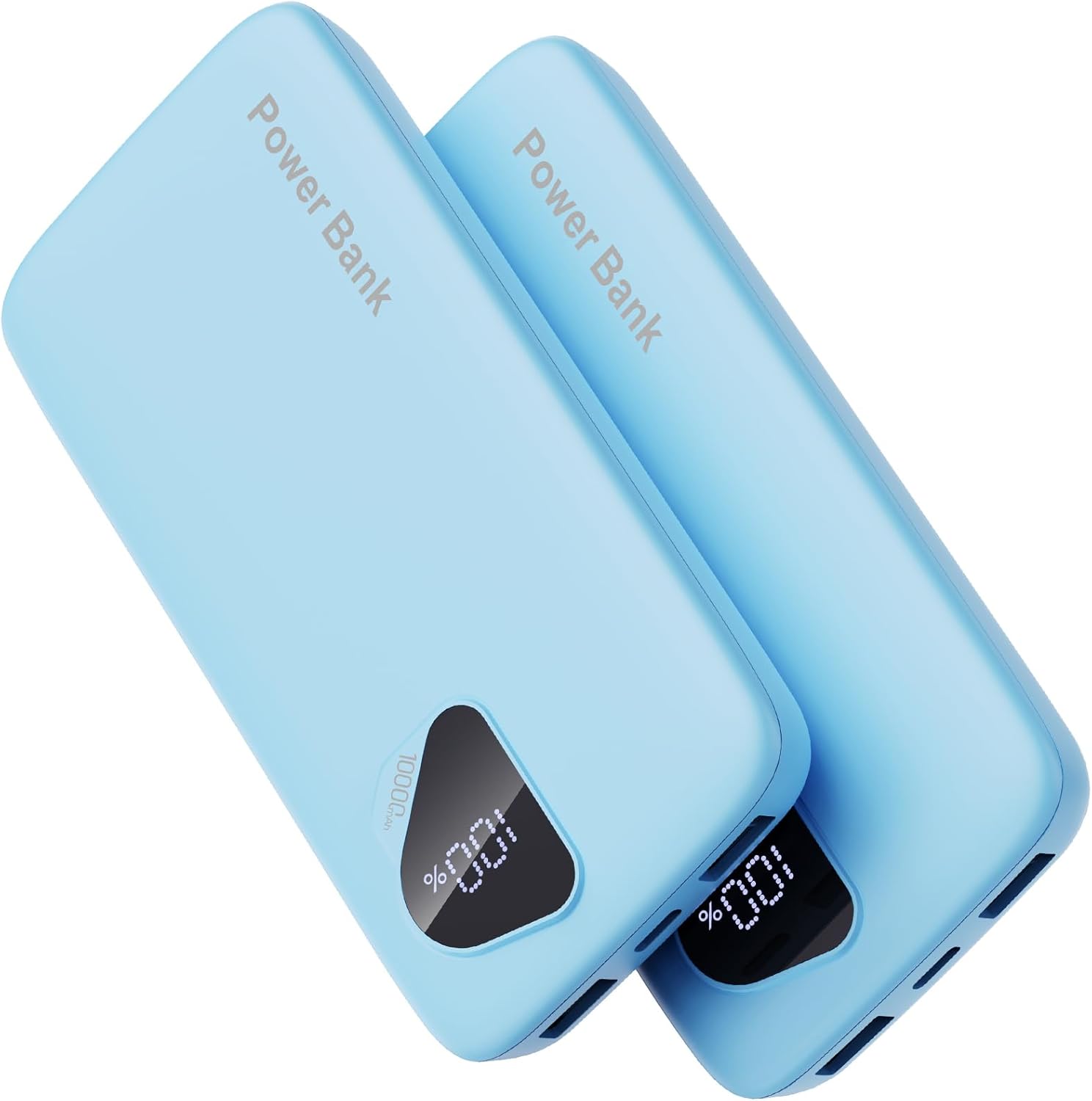 2026 2-Pack 10000mAh Portable Charger Battery Pack with Built in Cables