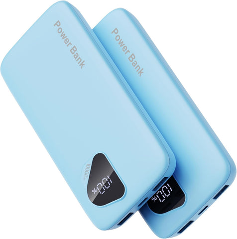 2026 2-Pack 10000mAh Portable Charger Battery Pack with Built in Cables