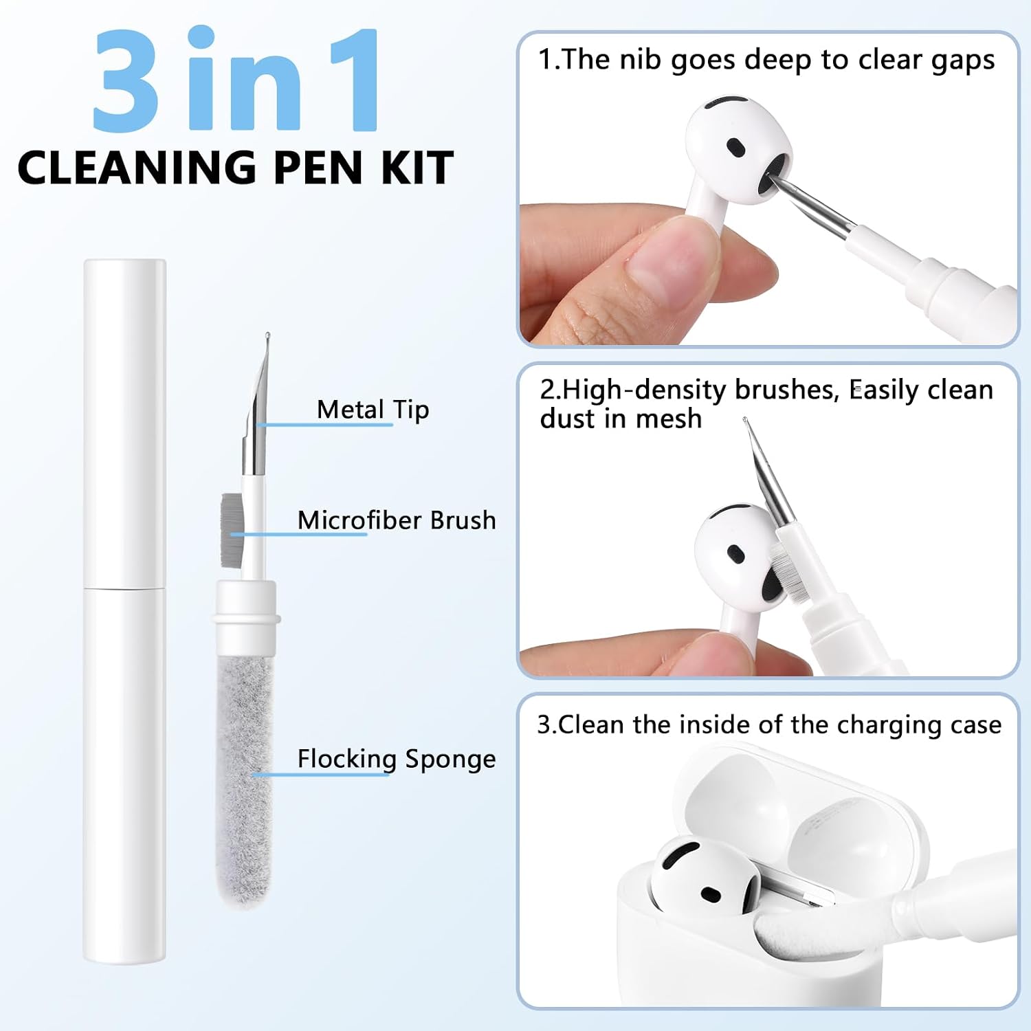 Lerobo for AirPods 4 Case with Cleaner Kit & Keychain, Lavender