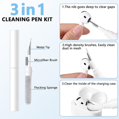 Lerobo for AirPods 4 Case with Cleaner Kit & Keychain, Lavender