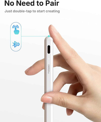 Metapen Pencil A8 V4 for iPad 2018-2026, Upgrade Magnetic Attraction, 2X Fast Charge, Low Latency Stylus Pen for iPad 11-6th Gen, Pro 12.9/11/13-inch M4/M5, Air 3/4/5/M2/M3, Mini 5/6/7th A17 Pro