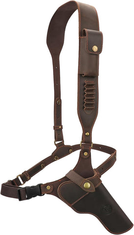 TOURBON Adjustable Chest Rig Pistol Shoulder Holster with Ammo Holder