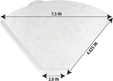 Amazon Basics Number 4 Cone Coffee Filters for 8-12 Cup Coffee Makers, White, 100 Count