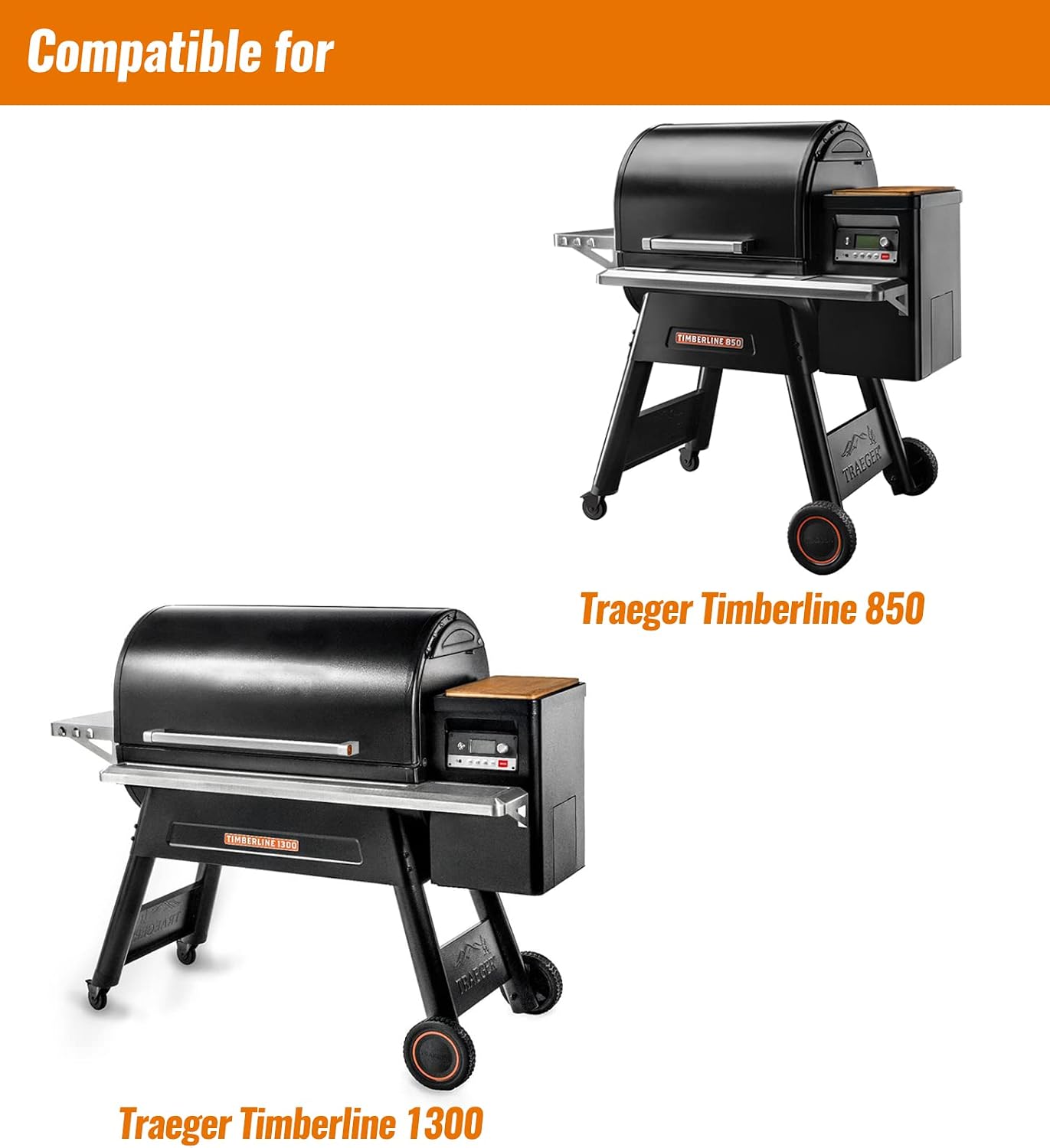 NUPICK 25 Pack Drip Pans for Traeger Timberline 850 & 1300 Grease Pan Liner (Gen 1 and 2 Models), BAC404/BAC582 Grill Drip Trays