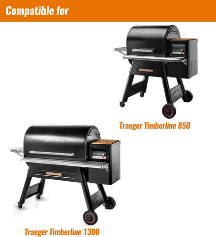 NUPICK 25 Pack Drip Pans for Traeger Timberline 850 & 1300 Grease Pan Liner (Gen 1 and 2 Models), BAC404/BAC582 Grill Drip Trays