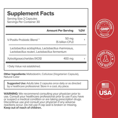 URO Vaginal Probiotics for Women pH Balance with Prebiotics & Lactobacillus Blend - Womens Health Supplement - Promote Healthy Vaginal Odor & Vaginal Flora, 60 Count (Pack of 2)