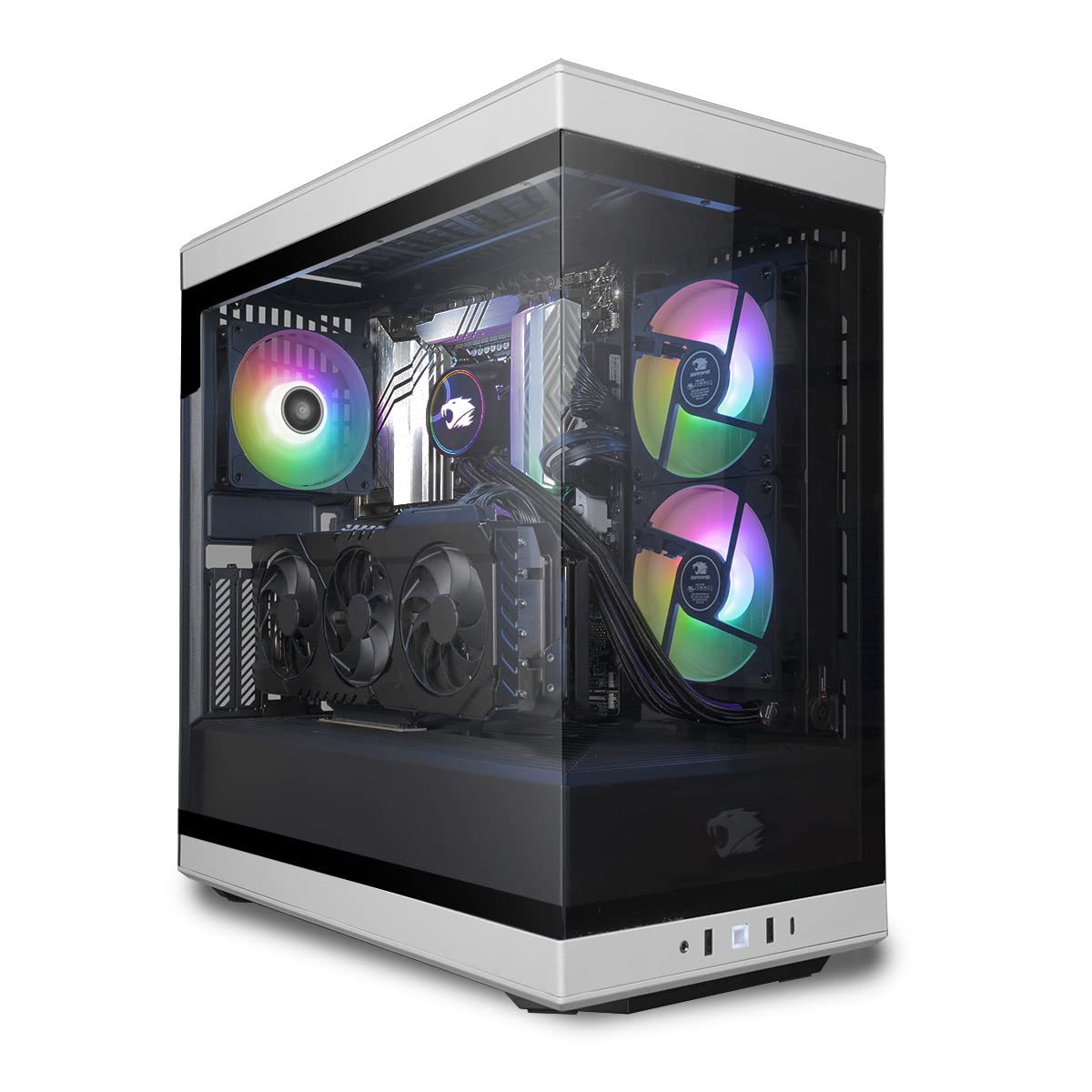 iBuyPower Y40 Gaming PC Computer Desktop Y40WI7N46T01 (Intel Core i7 13700KF, RTX 4060Ti 8GB, 32GB DDR5 5200 RGB (16x2), 2TB NVMe SSD, Windows 11 Home)