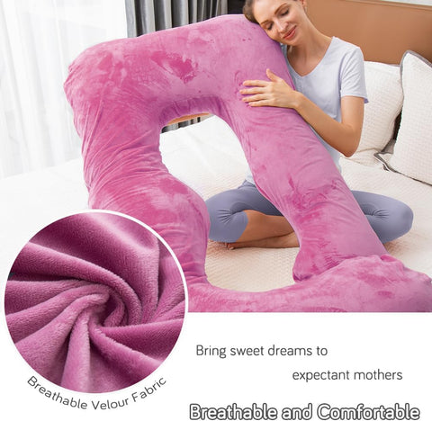 60 Inch Pregnancy Pillow for Sleeping (Purple)