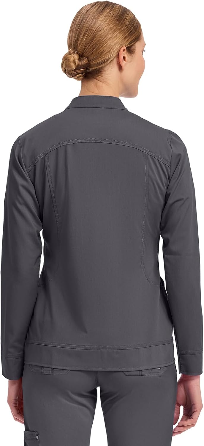 Healing Hands Purple Label Scrubs Jacket for Women Zip Up