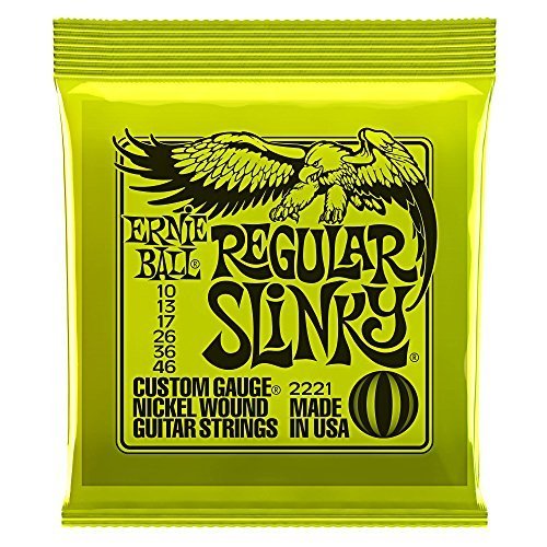 Ernie Ball Regular Slinky Nickel Wound Electric Guitar Strings 6 Pack - 10-46 Gauge